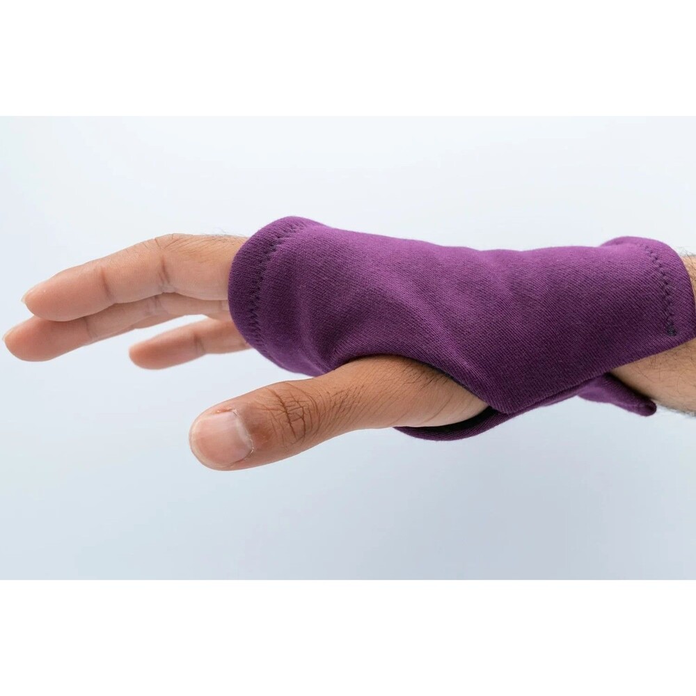 Basic Fleece-Lined Fingerless Gloves Graphite Warm Typing Gaming Unisex Large